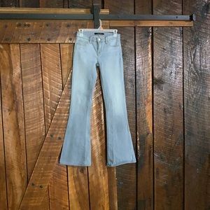 J brand light wash flare jeans